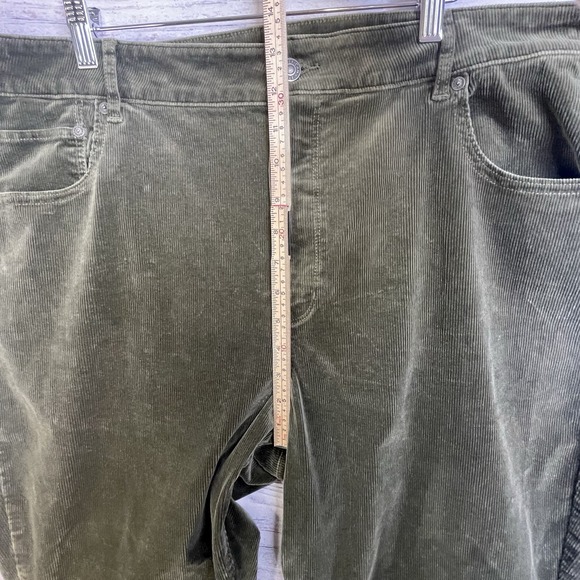 American Eagle Corduroy Pants Size 22 Short Super Stretch Hi-Rise Boot Cut Green - Picture 7 of 12